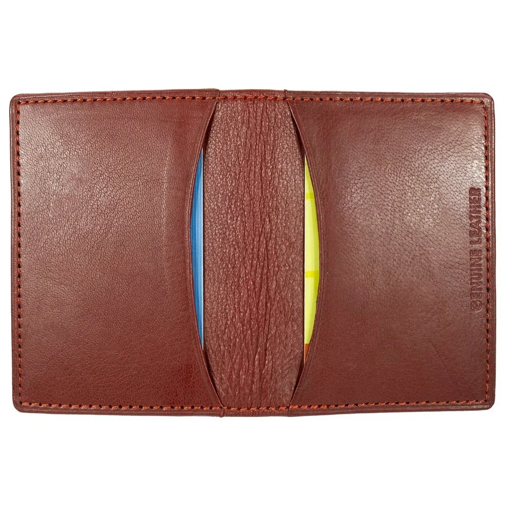 Mens Leather Credit Card Case, Slim ID Holder, Business Card Organizer